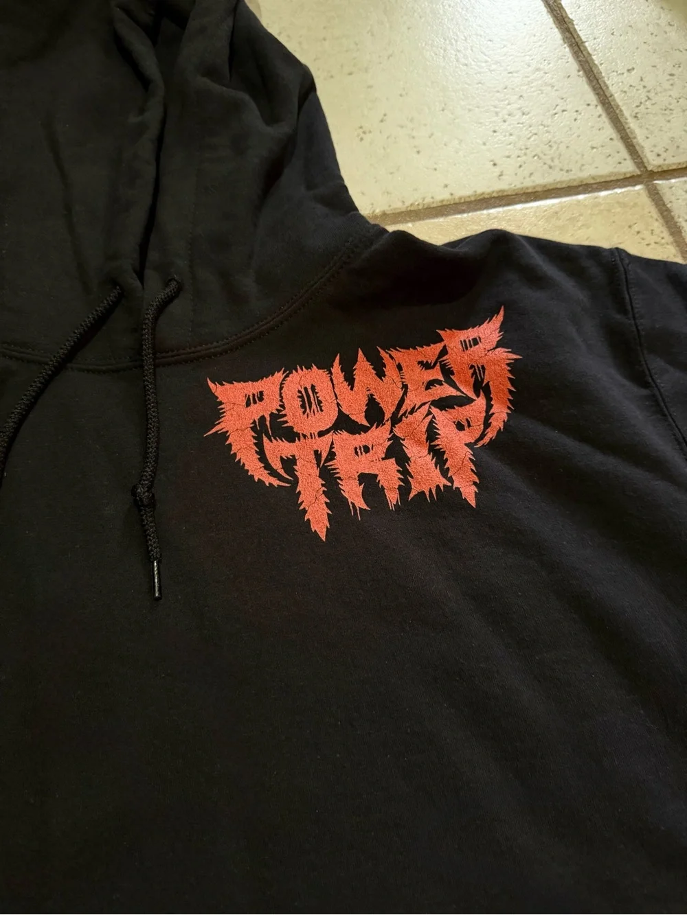 Power Trip Black Hoodie - New
